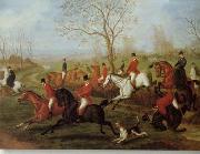 unknow artist Classical hunting fox, Equestrian and Beautiful Horses, 074. USA oil painting artist